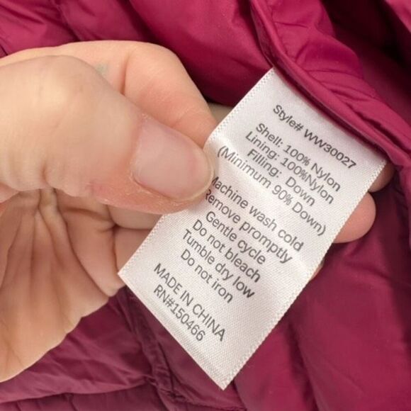 NWT Market & Spruce Womens Down Quilted Full Zip Packable Vest Burgundy Medium - Picture 6 of 12